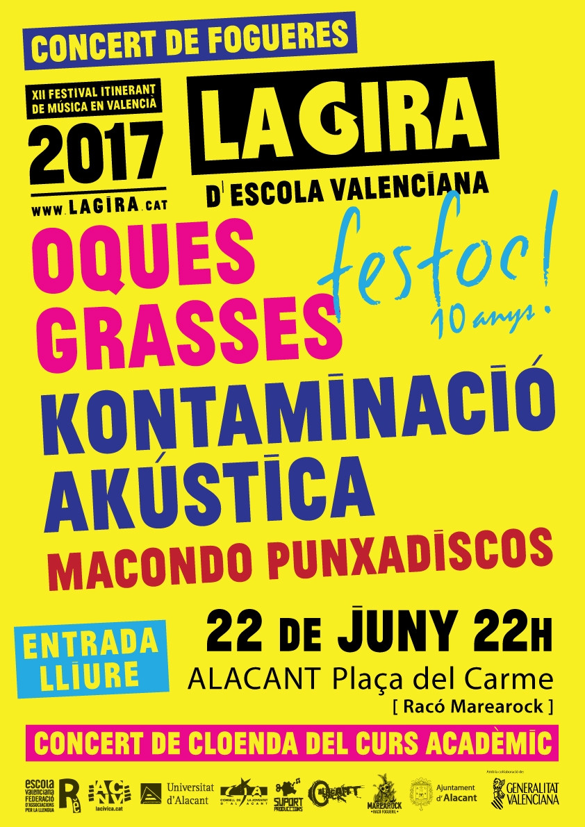Alacant: Concert de Fogueres 2017 FESFOC